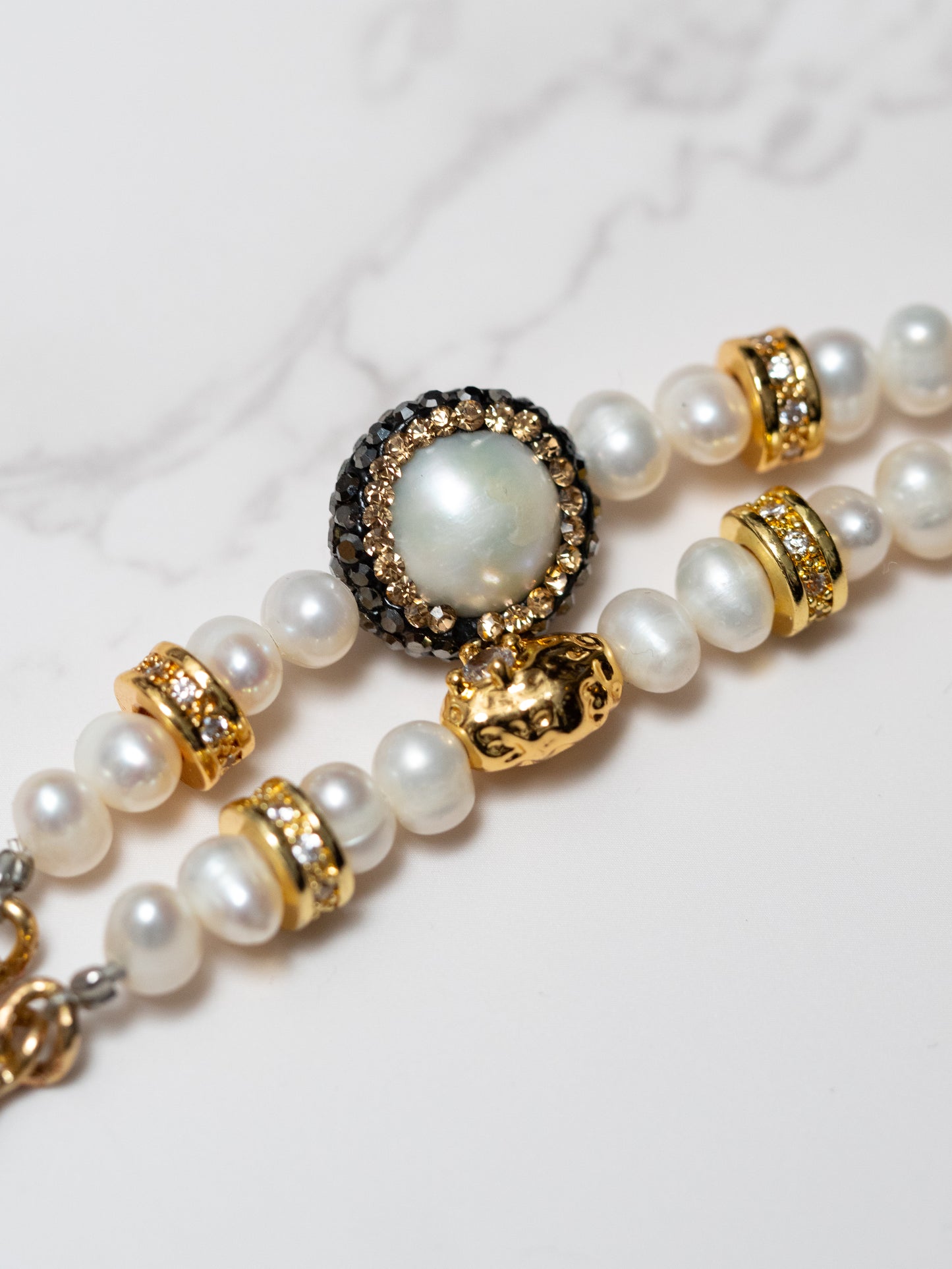 The Madonna’ double pearl bracelet