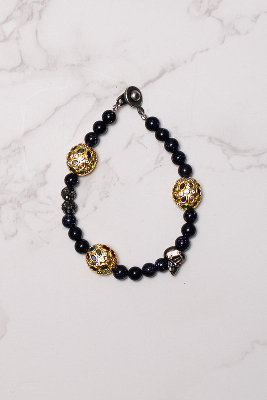 Night sky’ dainty pearl bracelet